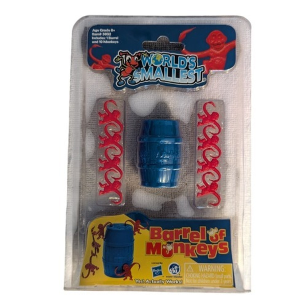 2020 Super Impulse World's Smallest Barrel Of Monkeys Mini Game